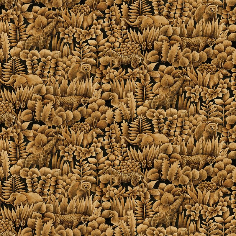 Sample - Wtk21006.Wt.0 | Tamarind, Orange Animals - Winfield Thybony Wallpaper