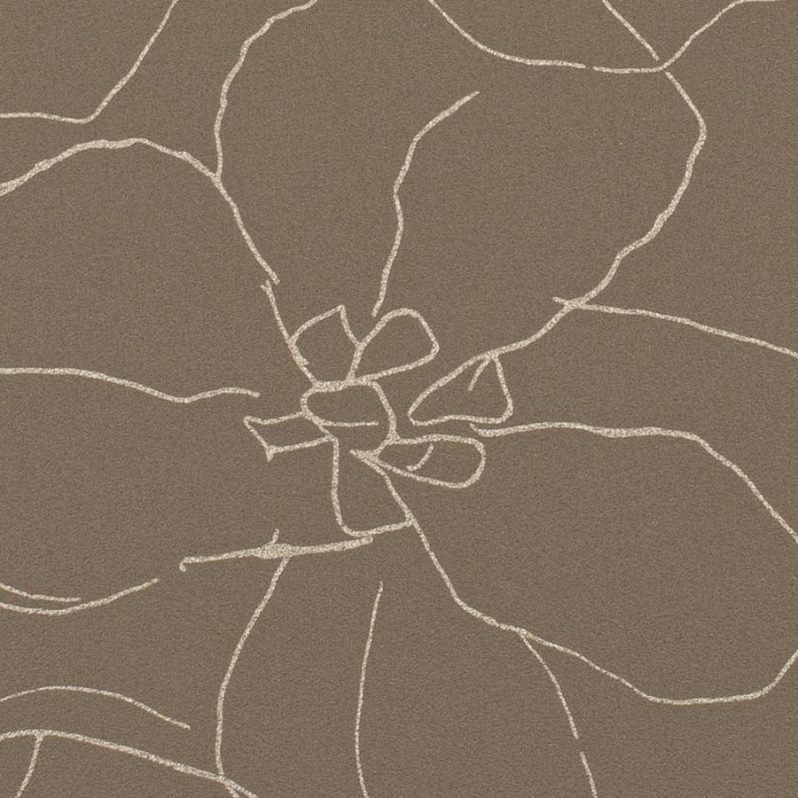 Sample - Wtn1010P-Wt | Garden, Brown Floral - Winfield Thybony Wallpaper - Wtn1010P.Wt.0