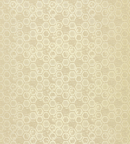 Purchase Scalamandre Wallpaper Item WTT661423 pattern name  Hexagon Inspiration color name Chamomille. 