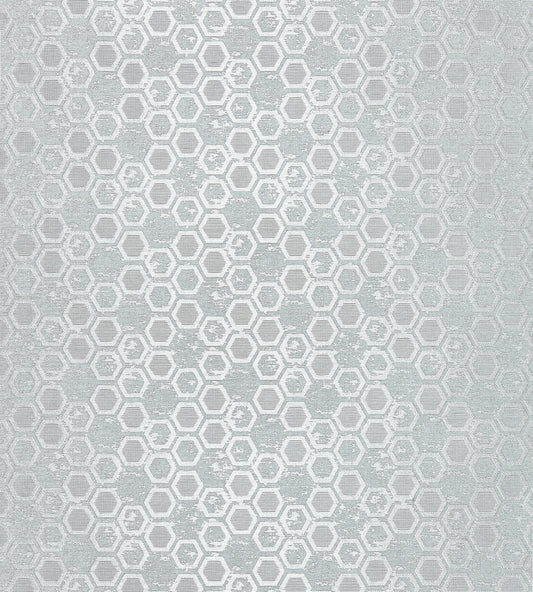 Purchase Scalamandre Wallpaper Item WTT661426 pattern name  Hexagon Inspiration color name Glacier. 