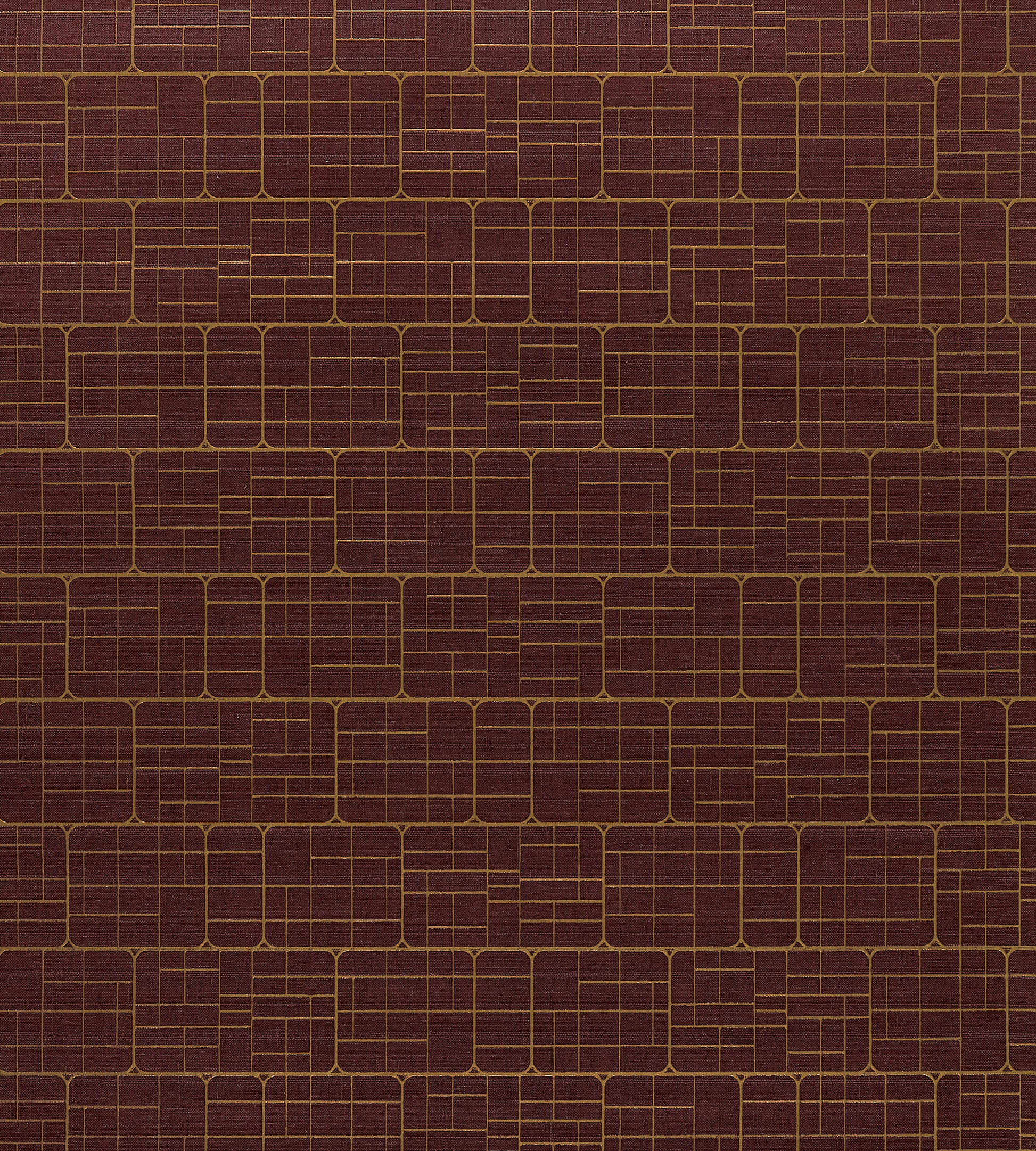 Purchase Scalamandre Wallpaper Pattern WTT661519 pattern name  Mechanical Workmanship color name Brick. 