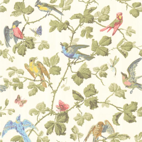 Search 100/2006 Cs Winter Birds Multi Coloured By Cole and Son Wallpaper