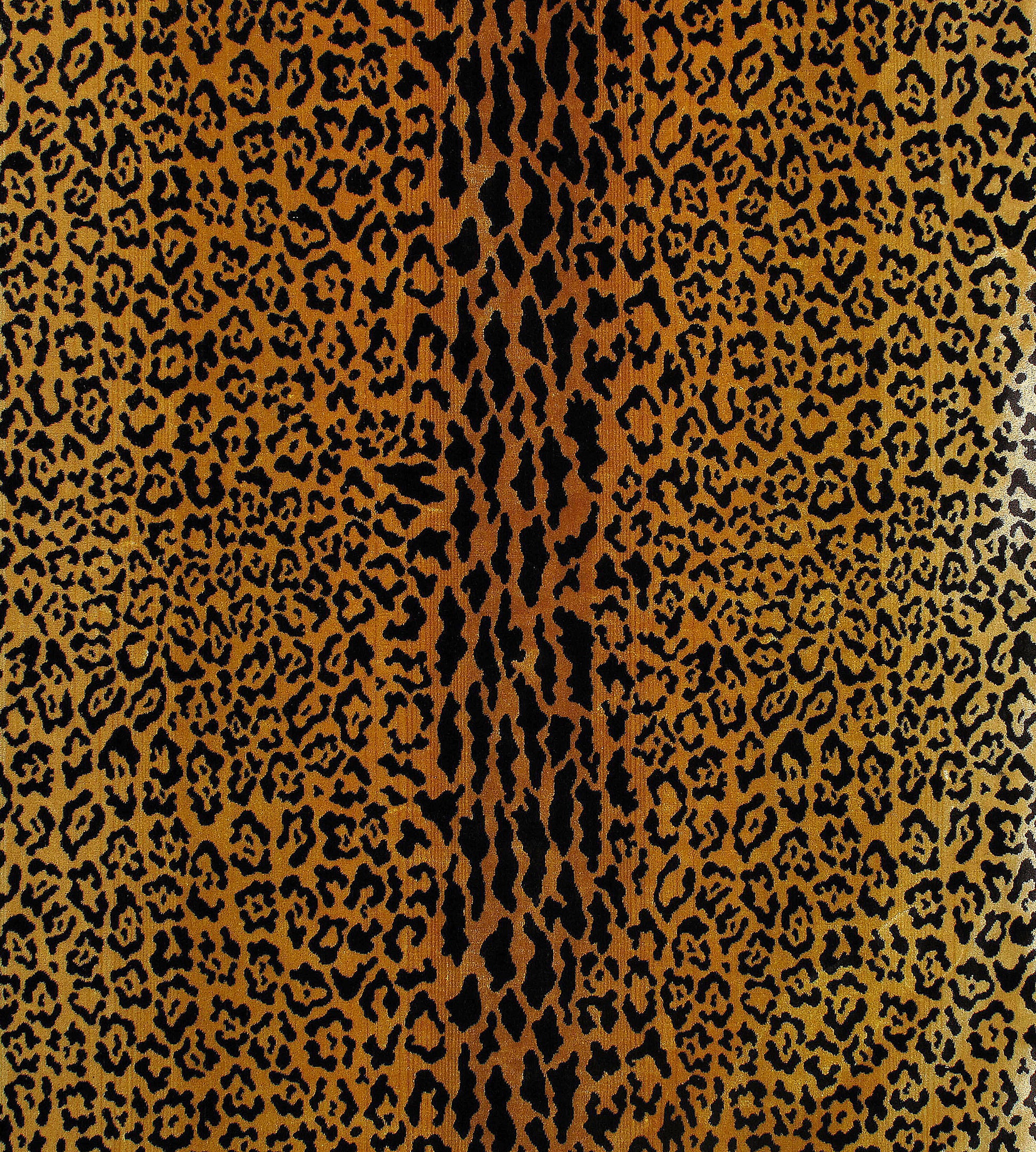 Purchase Old World Weavers Fabric Item# Y0 00010690, Leopard Velvet Gold / Brown 2