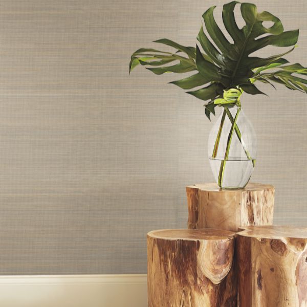 Purchase Ygl7013 | Natural Palette Resource, Tailored Abaca Shittake - Ronald Redding Wallpaper