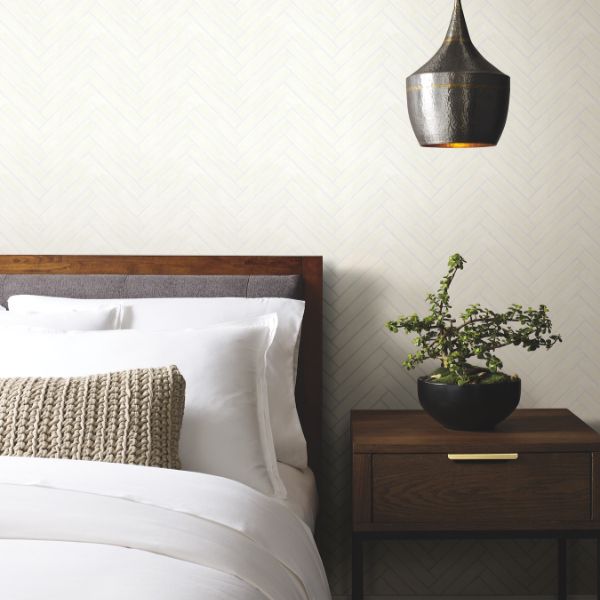Purchase Ygl7016 | Natural Palette Resource, Herringbone Wood Veneer Apple Blossom - Ronald Redding Wallpaper