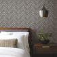 Purchase Ygl7074 | Natural Palette Resource, Herringbone Wood Veneer Graphite - Ronald Redding Wallpaper