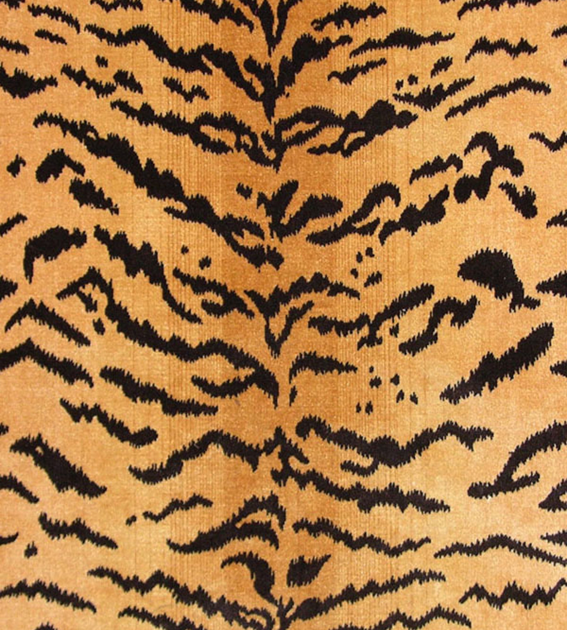Purchase Old World Weavers Fabric Pattern number YS 00010691, Tiger - Silk Brown On Gold 1
