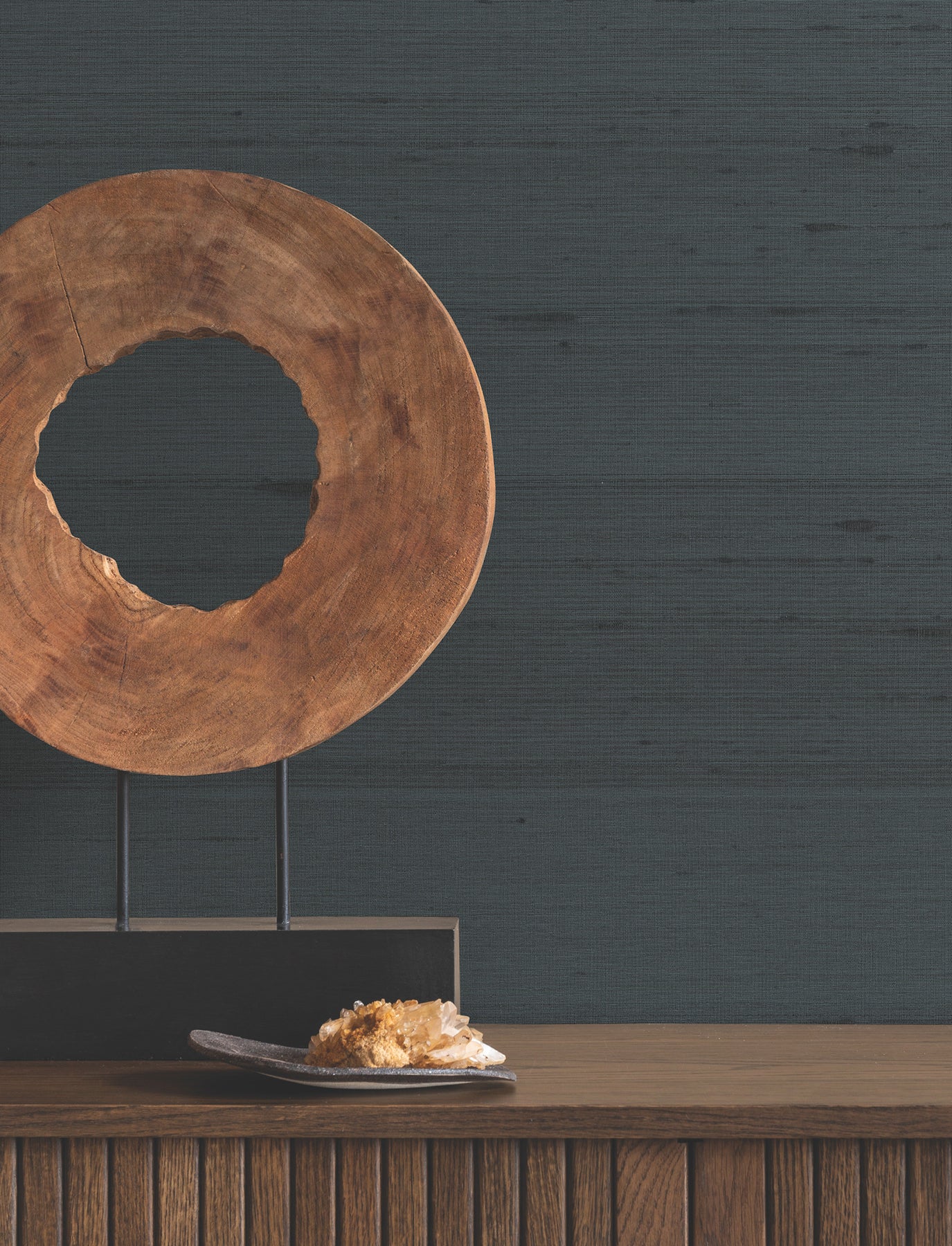 Purchase Za8003 | Tea Garden Ii, Saori Navy Silk Specialty - Ronald Redding Wallpaper