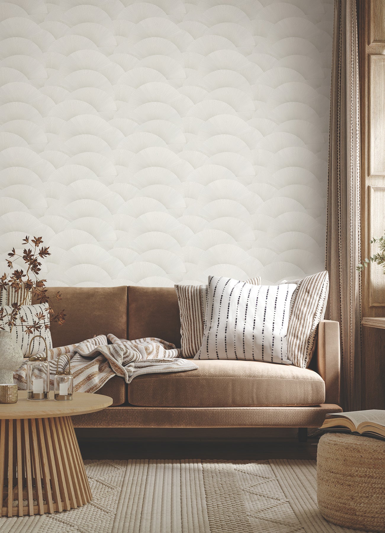 Purchase Za8023 | Tea Garden Ii, Morning Shell White & Silver - Ronald Redding Wallpaper