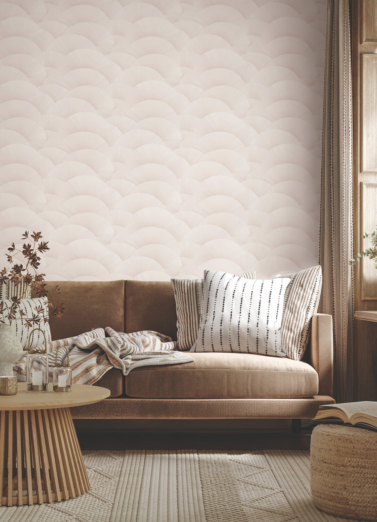 Purchase Za8026 | Tea Garden Ii, Morning Shell Blush - Ronald Redding Wallpaper