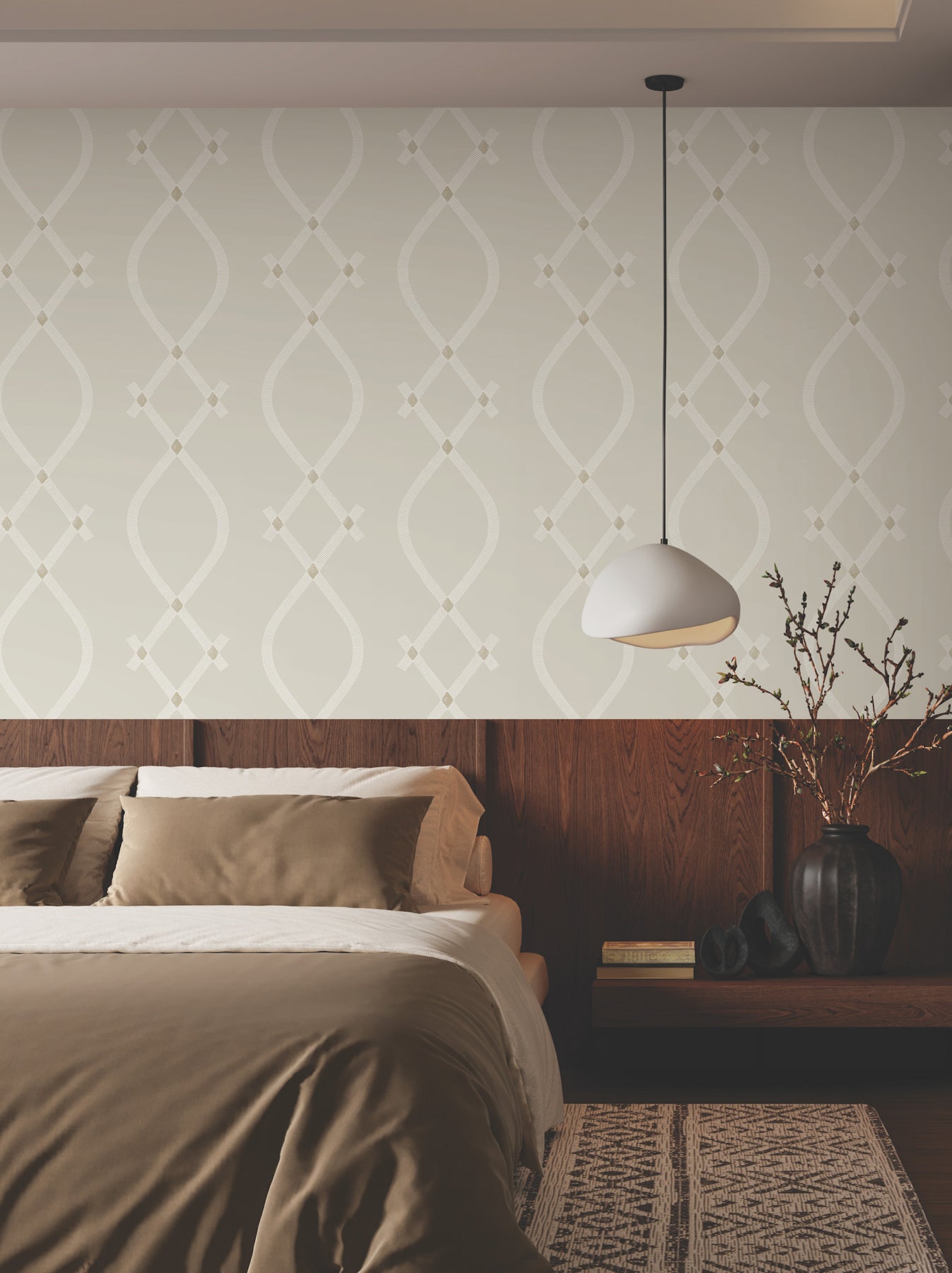 Purchase Za8033 | Tea Garden Ii, Ellena Light Grey - Ronald Redding Wallpaper