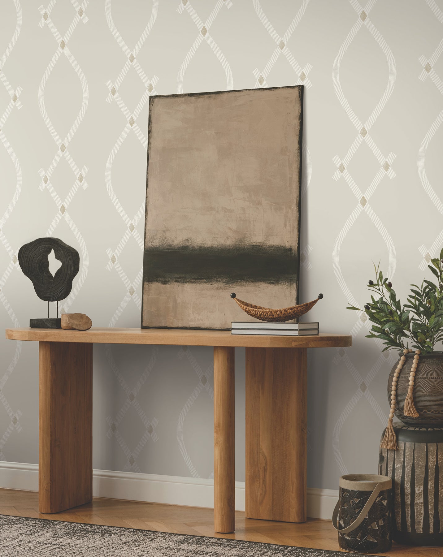 Purchase Za8033 | Tea Garden Ii, Ellena Light Grey - Ronald Redding Wallpaper