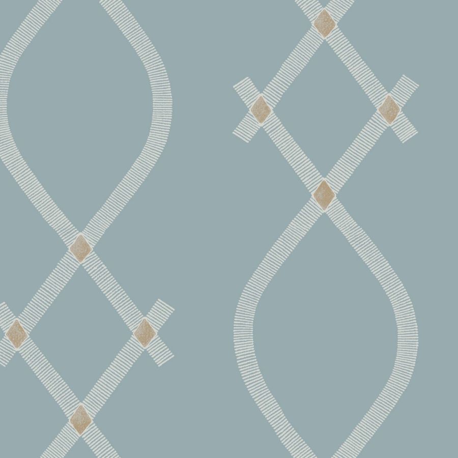 Purchase Za8035 | Tea Garden Ii, Ellena Blue - Ronald Redding Wallpaper