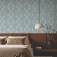 Purchase Za8035 | Tea Garden Ii, Ellena Blue - Ronald Redding Wallpaper