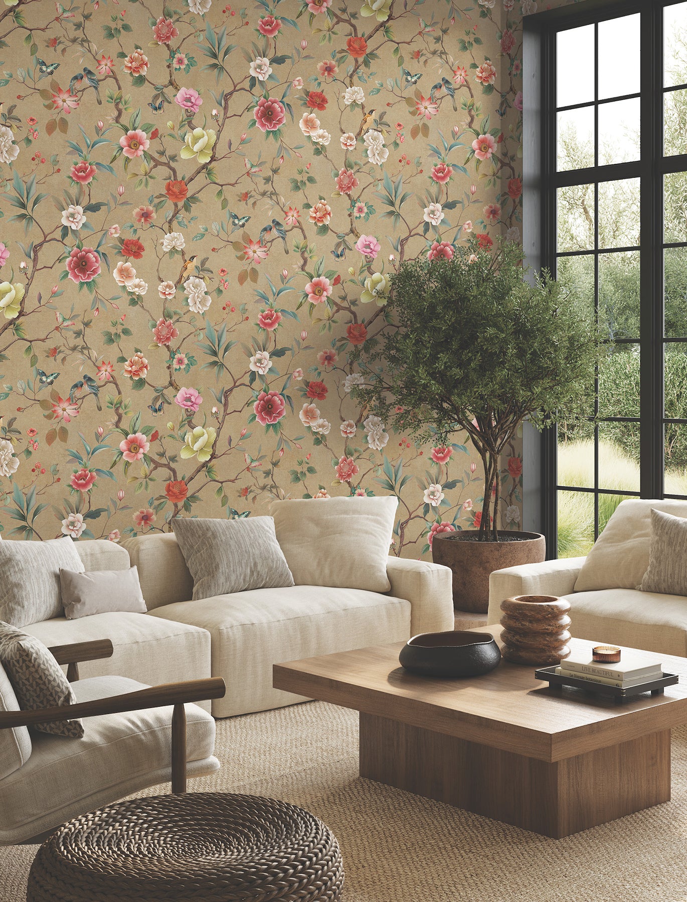 Purchase Za8037 | Tea Garden Ii, Kimora'S Garden Linen - Ronald Redding Wallpaper
