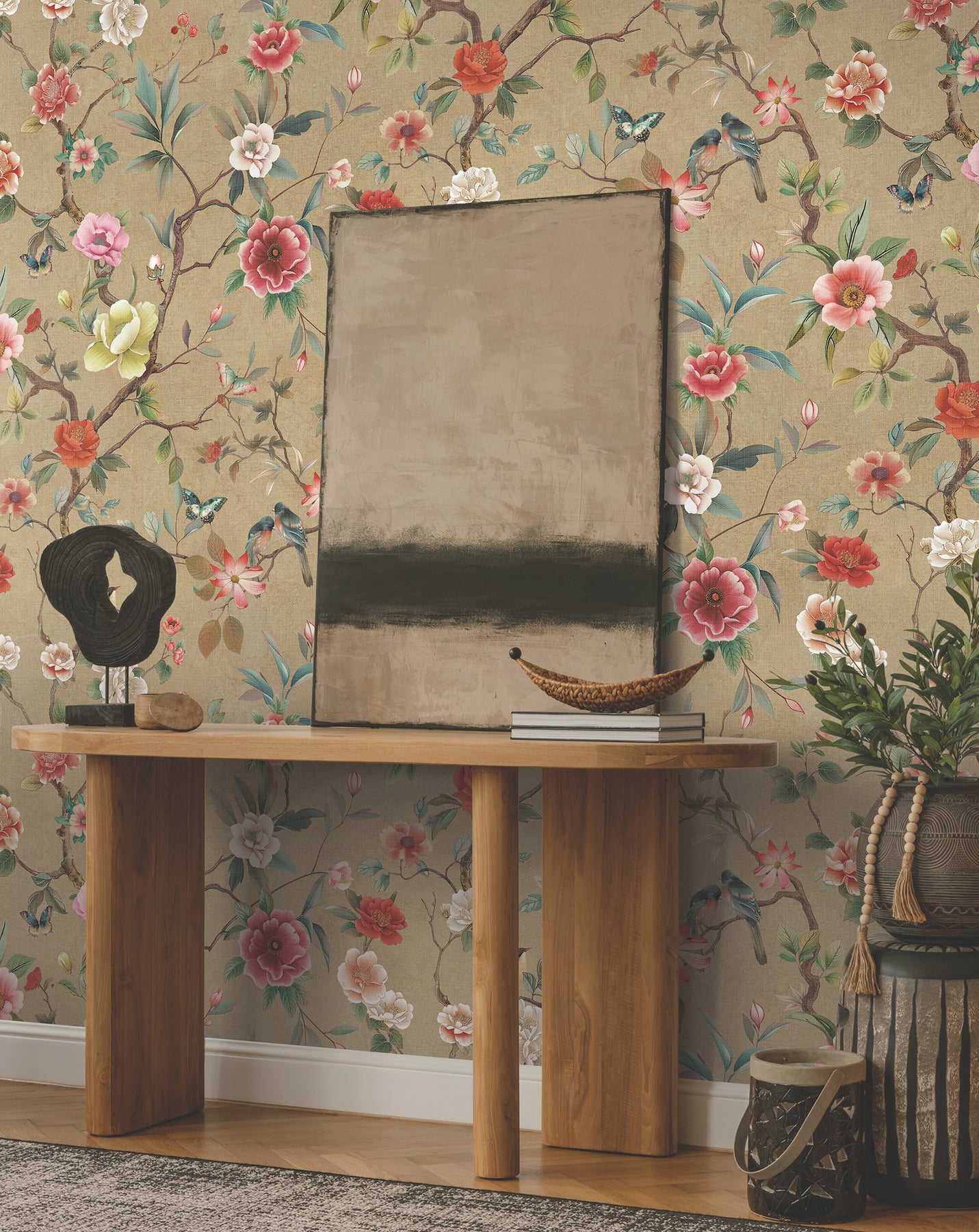 Purchase Za8037 | Tea Garden Ii, Kimora'S Garden Linen - Ronald Redding Wallpaper