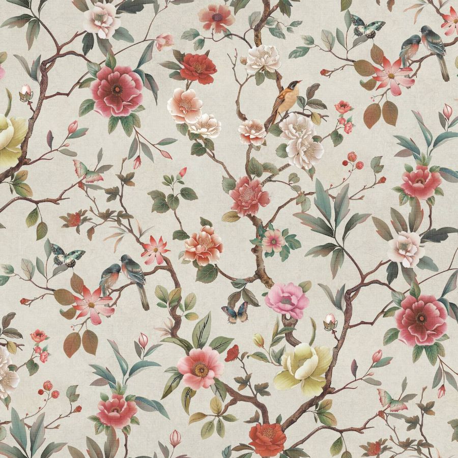 Purchase Za8039 | Tea Garden Ii, Kimora'S Garden Ivory - Ronald Redding Wallpaper