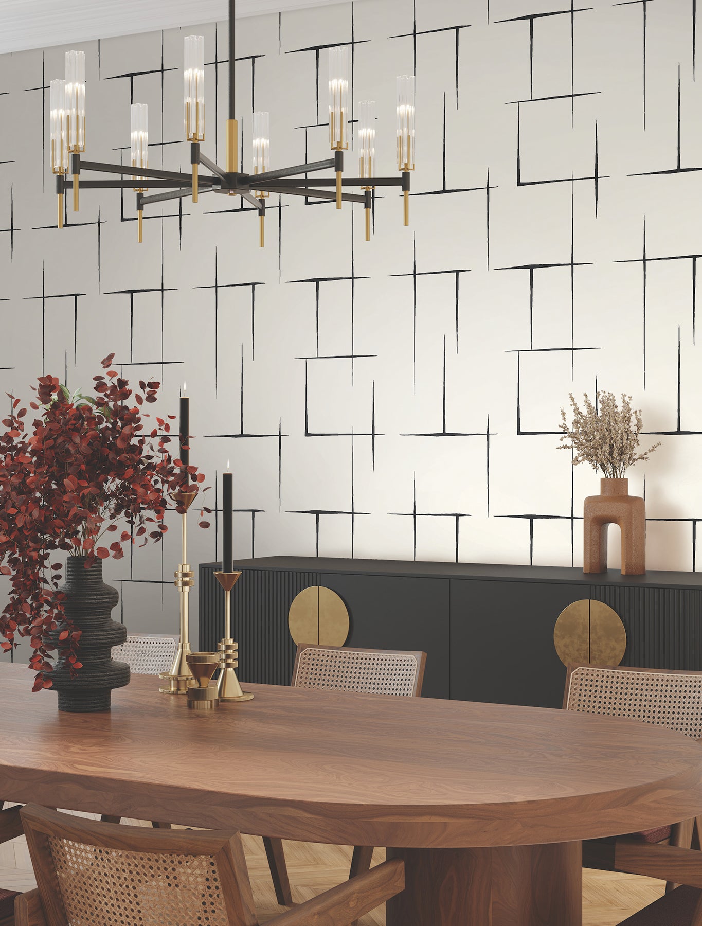 Purchase Za8051 | Tea Garden Ii, Malia Black & White - Ronald Redding Wallpaper