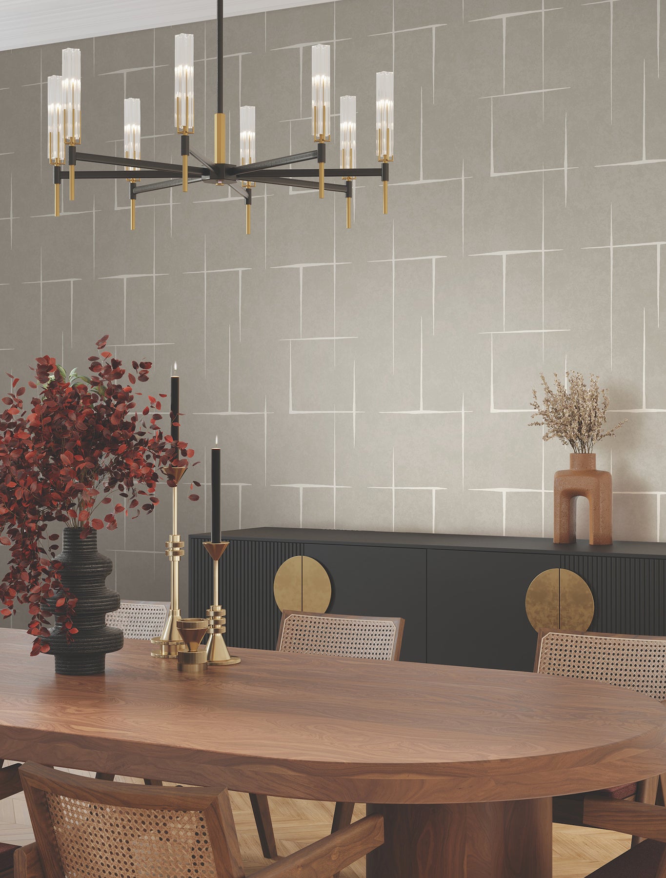 Purchase Za8052 | Tea Garden Ii, Malia White & Taupe - Ronald Redding Wallpaper