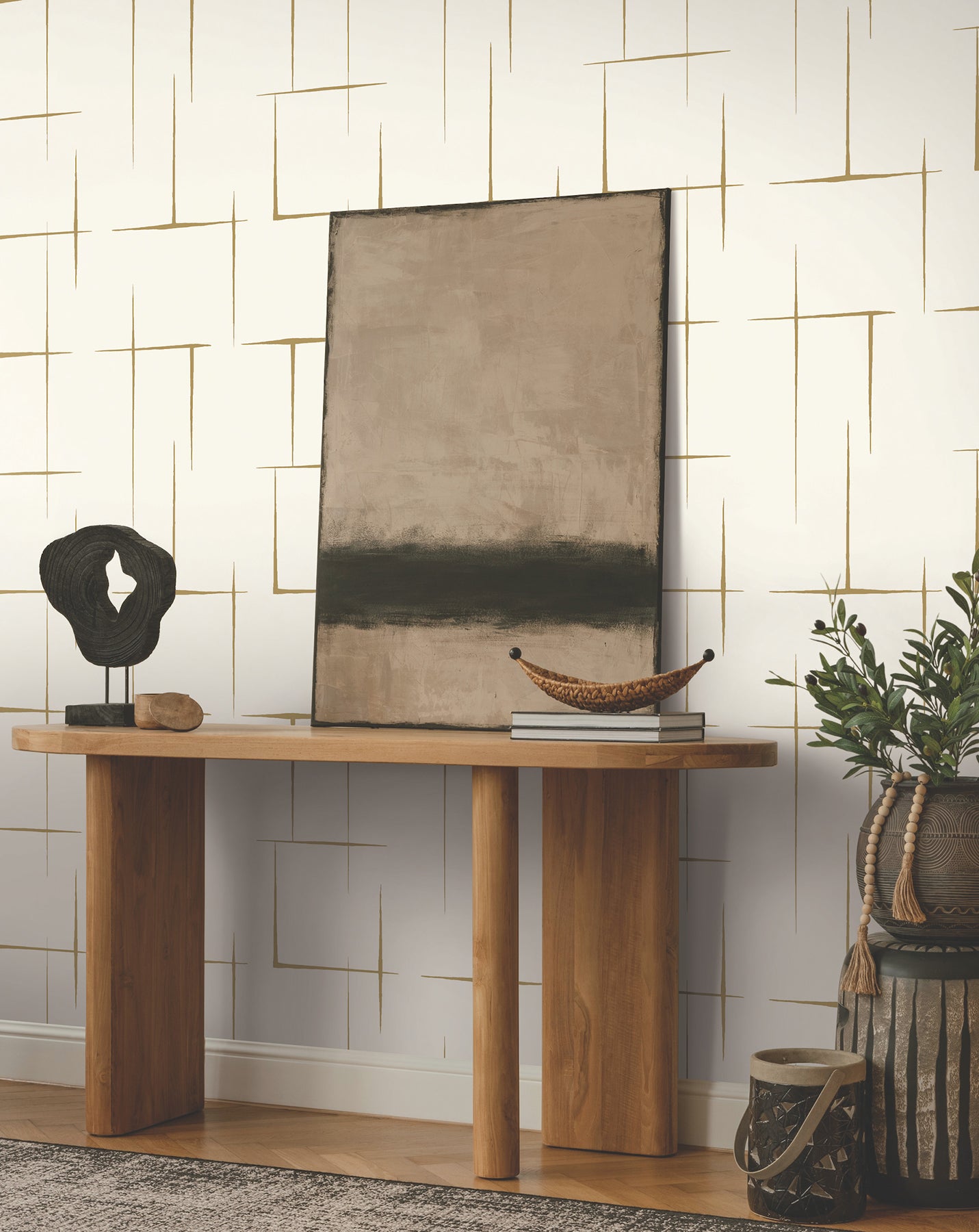 Purchase Za8053 | Tea Garden Ii, Malia Gold & White - Ronald Redding Wallpaper