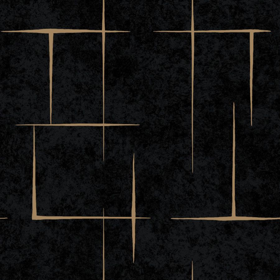 Purchase Za8054 | Tea Garden Ii, Malia Gold & Black - Ronald Redding Wallpaper