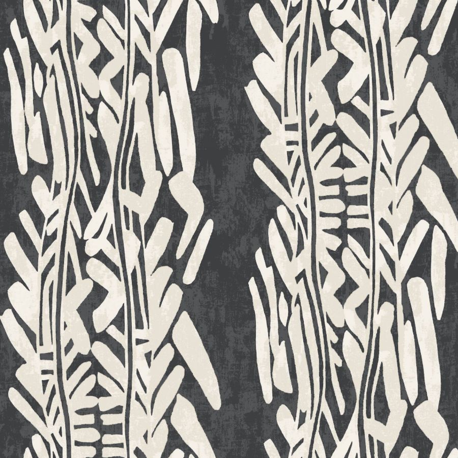 Purchase Za8062 | Tea Garden Ii, Timira Charcoal - Ronald Redding Wallpaper