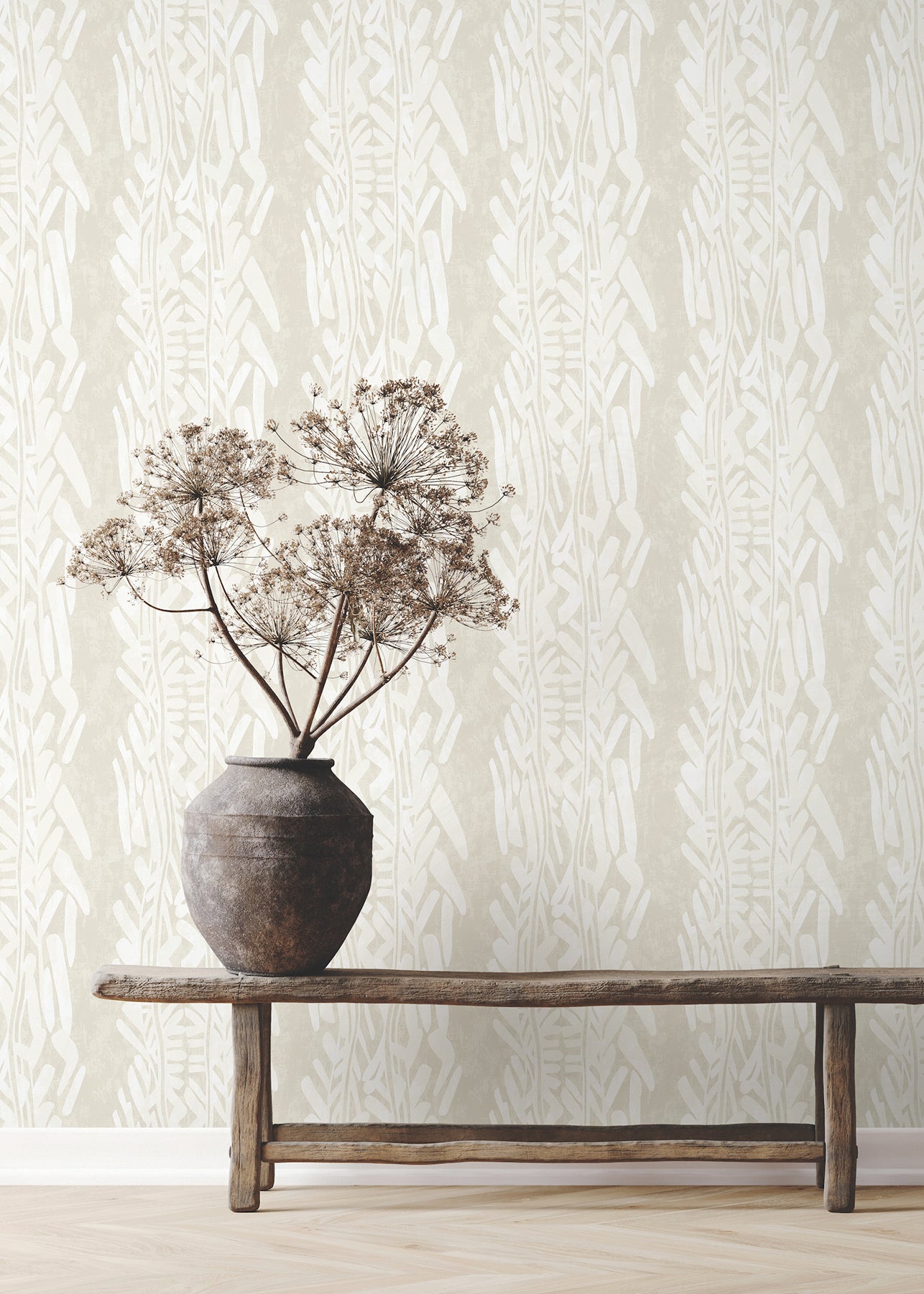 Purchase Za8063 | Tea Garden Ii, Timira Beige - Ronald Redding Wallpaper