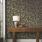 Purchase Za8066 | Tea Garden Ii, Shimmering Poppies Black & Gold - Ronald Redding Wallpaper