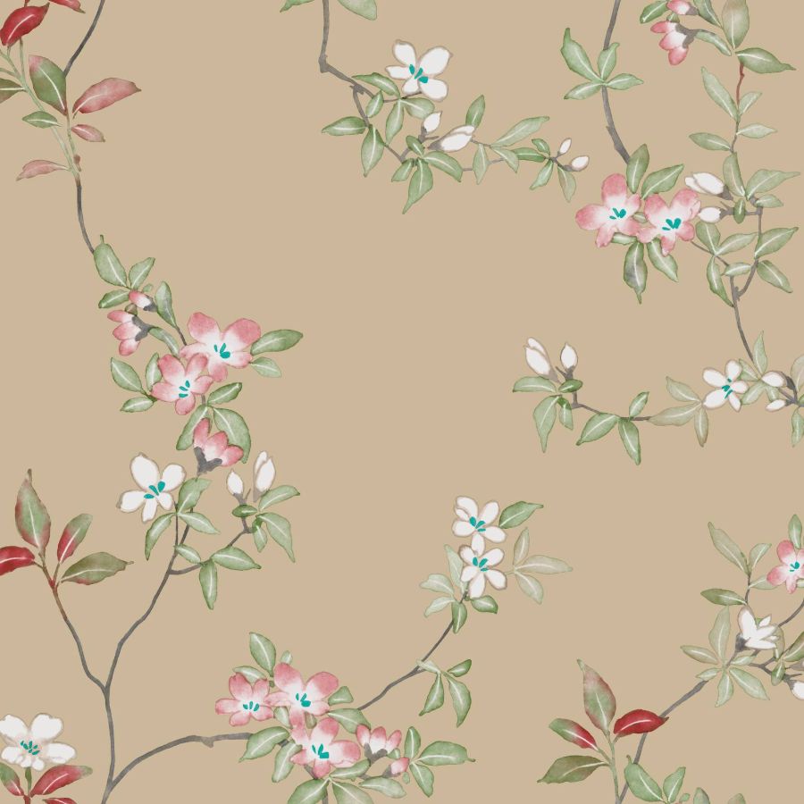Purchase Za8073 | Tea Garden Ii, April Blossom Sand - Ronald Redding Wallpaper