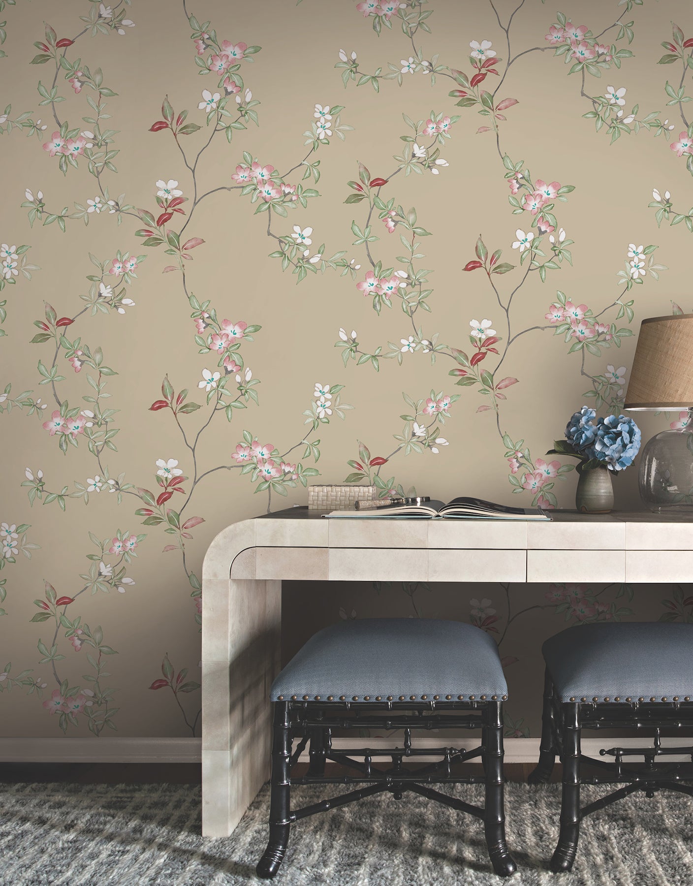 Purchase Za8073 | Tea Garden Ii, April Blossom Sand - Ronald Redding Wallpaper