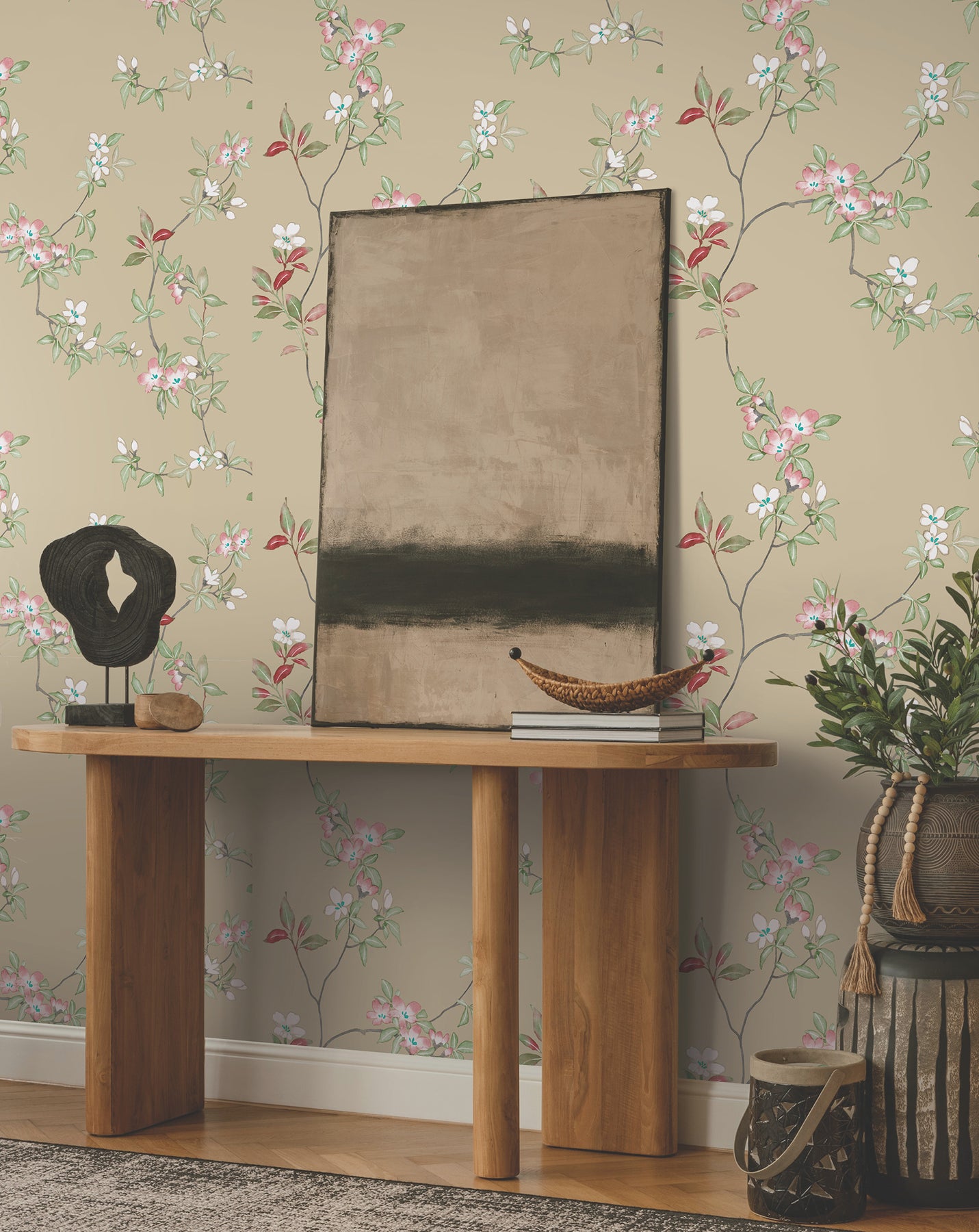 Purchase Za8073 | Tea Garden Ii, April Blossom Sand - Ronald Redding Wallpaper