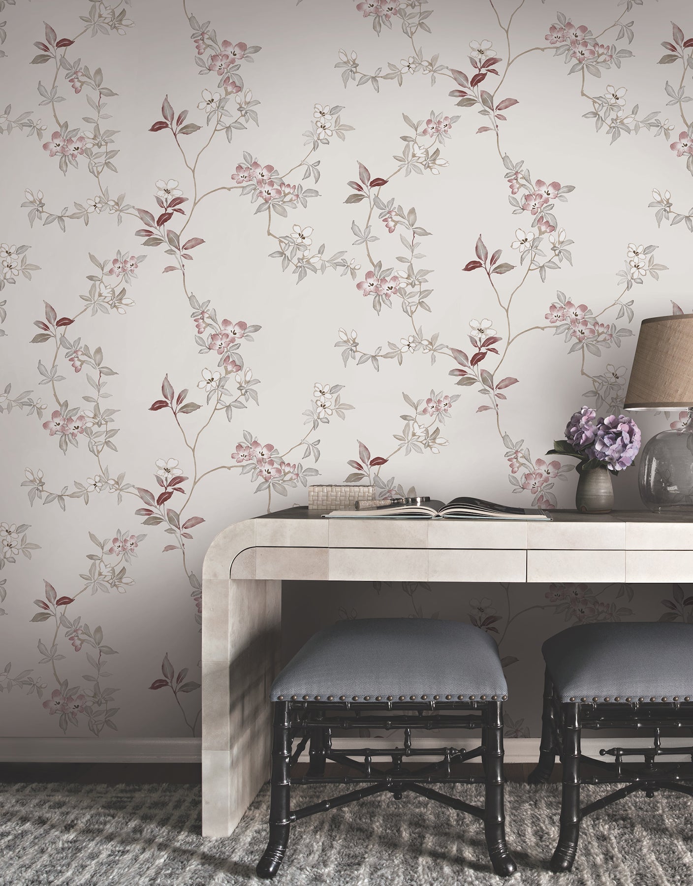 Purchase Za8076 | Tea Garden Ii, April Blossom Cream - Ronald Redding Wallpaper