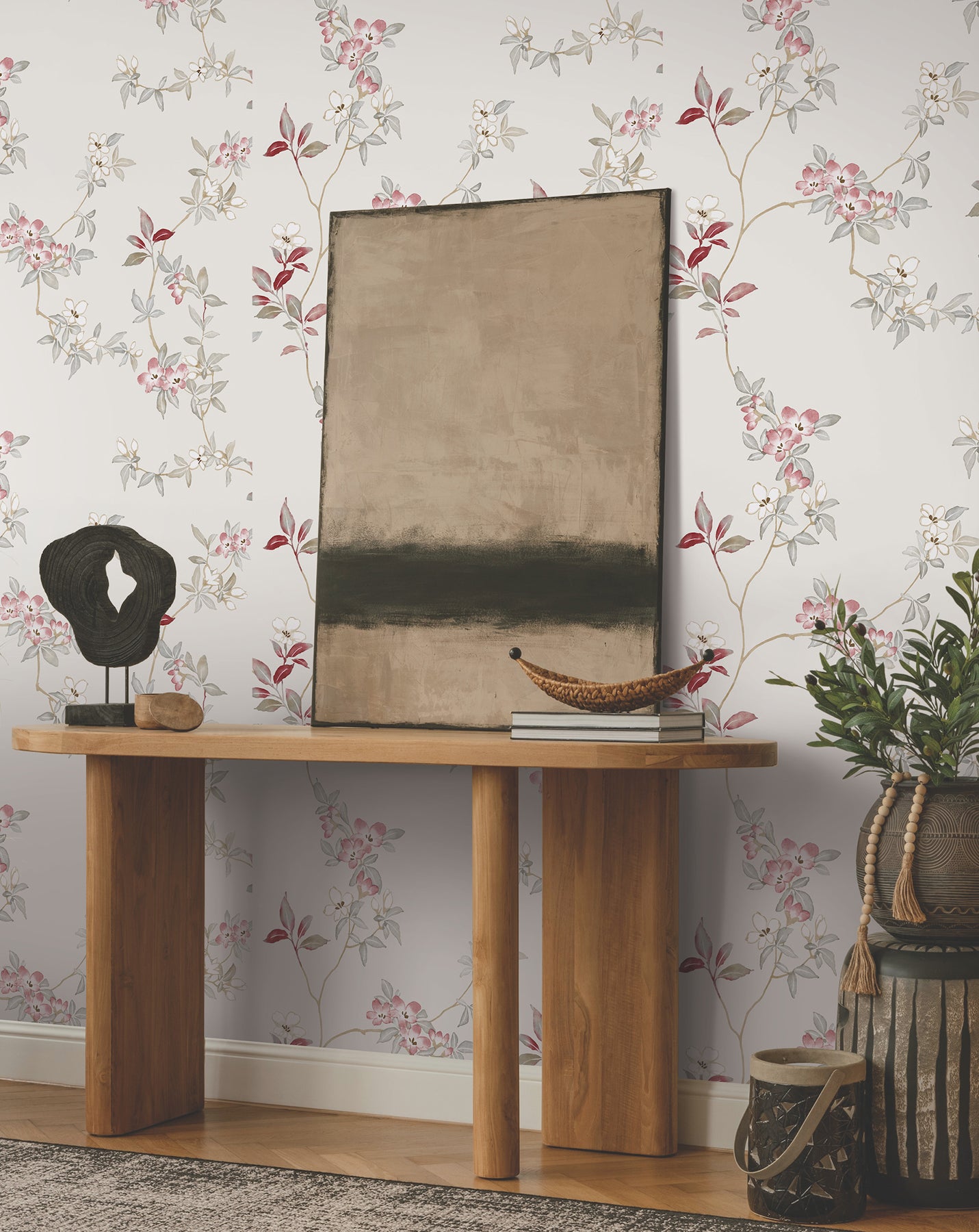 Purchase Za8076 | Tea Garden Ii, April Blossom Cream - Ronald Redding Wallpaper