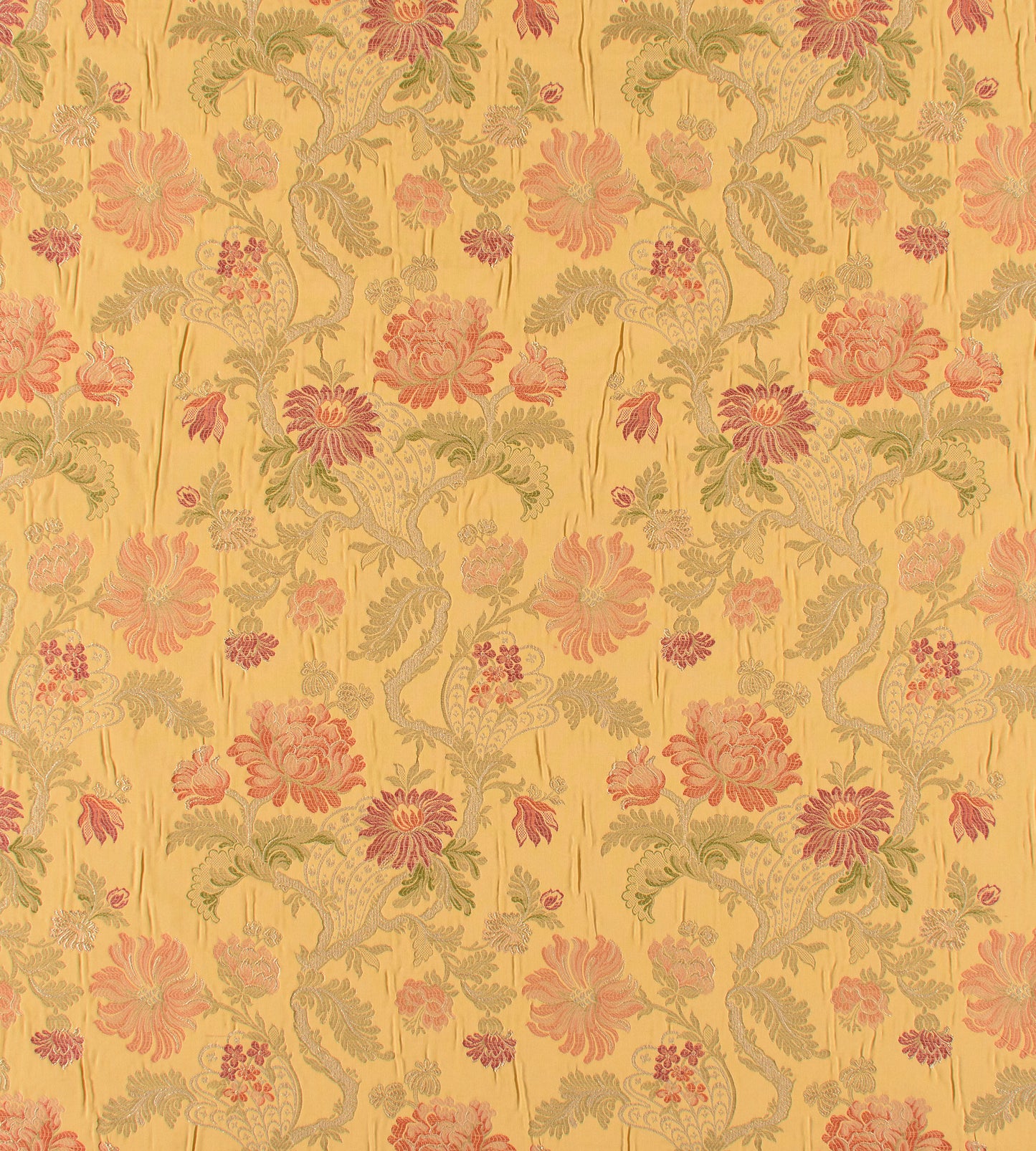 Purchase Old World Weavers Fabric Item ZA 00526410, Palazzo Pamphily Lampas Golden Spice 2