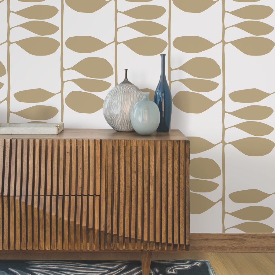 Purchase Zm2803 | Artisan Studio, Sculpted Vines Gold - York Wallpaper