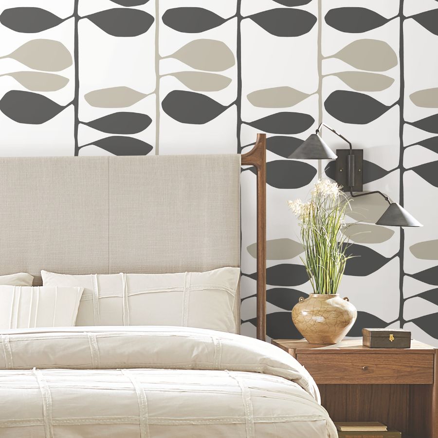 Purchase Zm2804 | Artisan Studio, Sculpted Vines Carbon & Linen - York Wallpaper