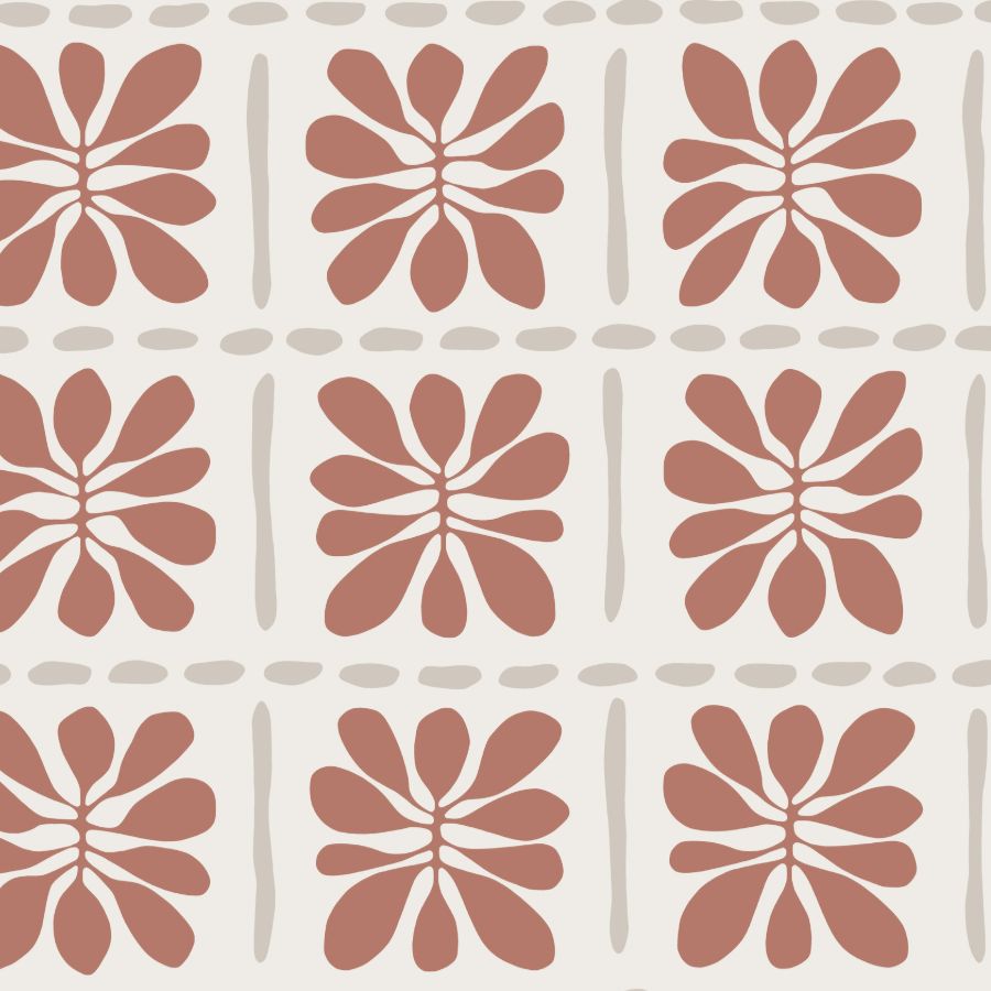 Purchase Zm2809 | Artisan Studio, Mimosa Fleur Terracotta - York Wallpaper