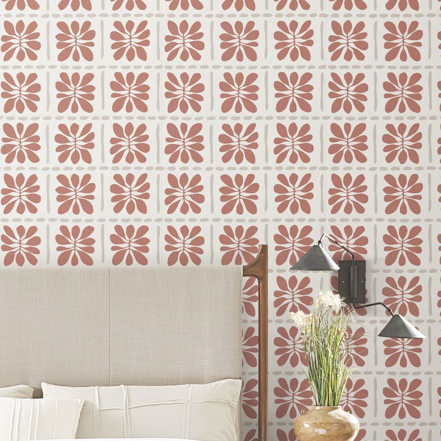 Purchase Zm2809 | Artisan Studio, Mimosa Fleur Terracotta - York Wallpaper
