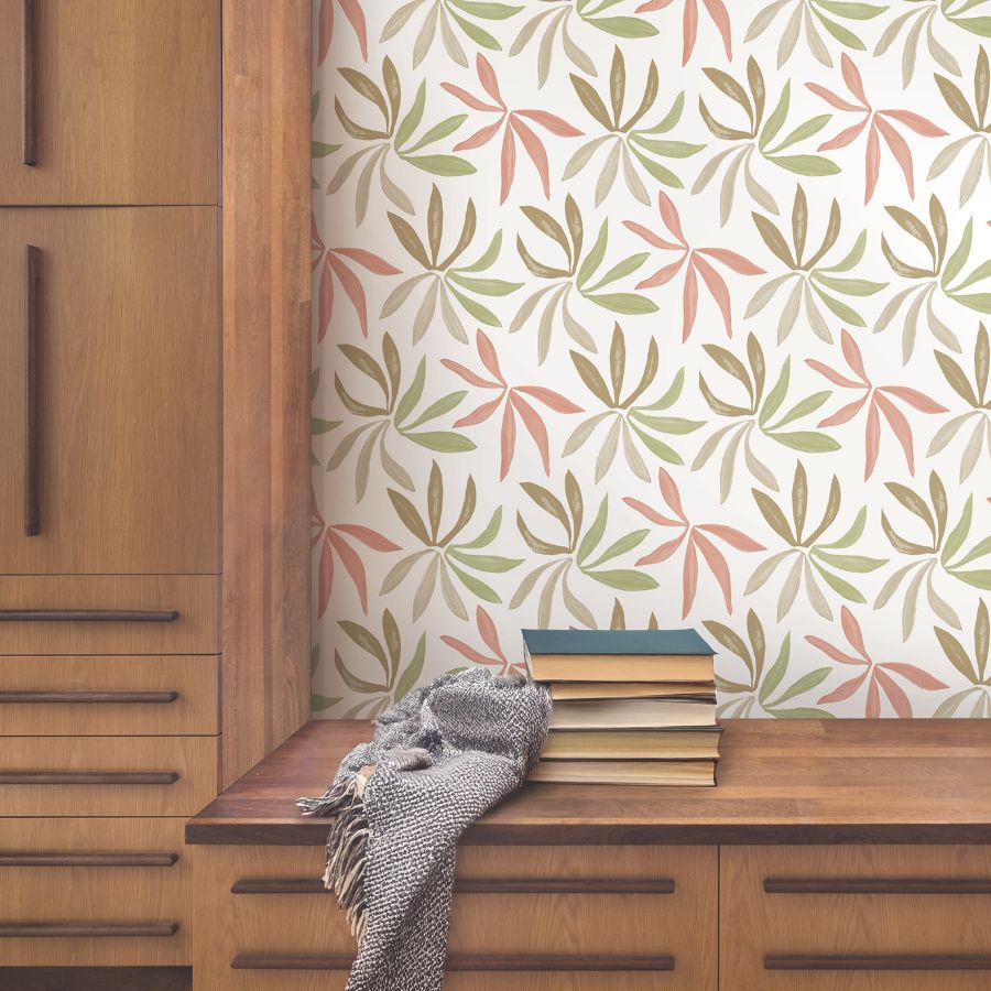 Purchase Zm2812 | Artisan Studio, Little Garden Leaf & Coral - York Wallpaper