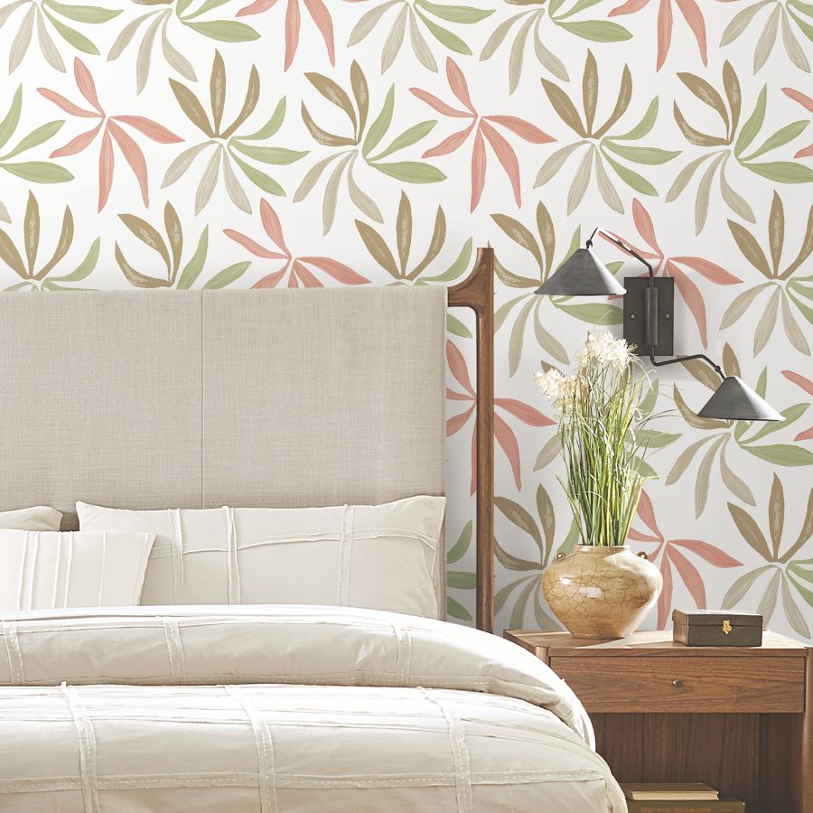 Purchase Zm2812 | Artisan Studio, Little Garden Leaf & Coral - York Wallpaper