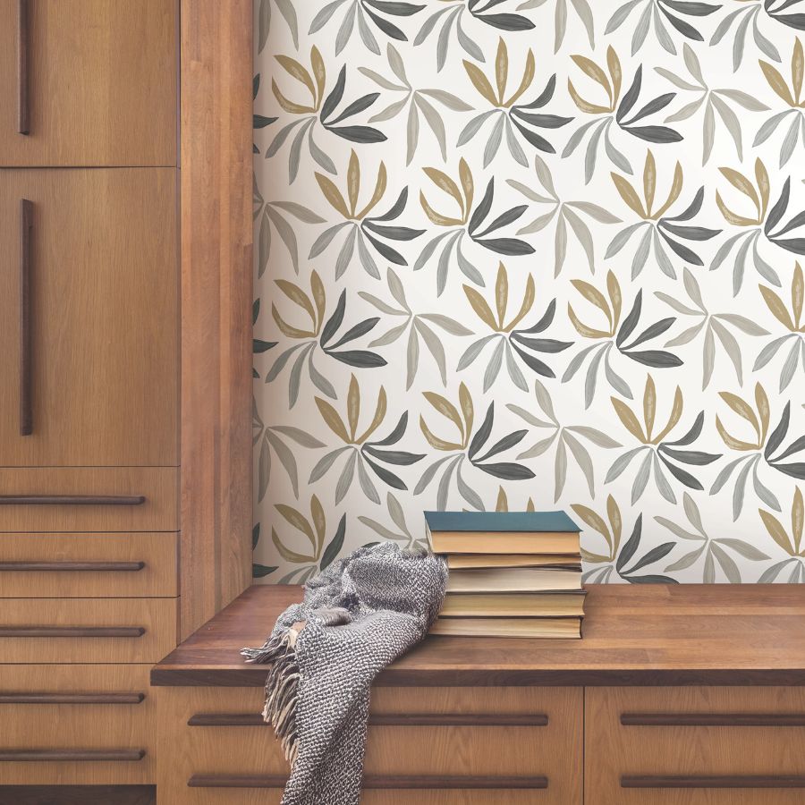 Purchase Zm2816 | Artisan Studio, Little Garden Graphite & Gold - York Wallpaper