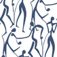 Purchase Zm2832 | Artisan Studio, Joyful Dancers Ultramarine - York Wallpaper
