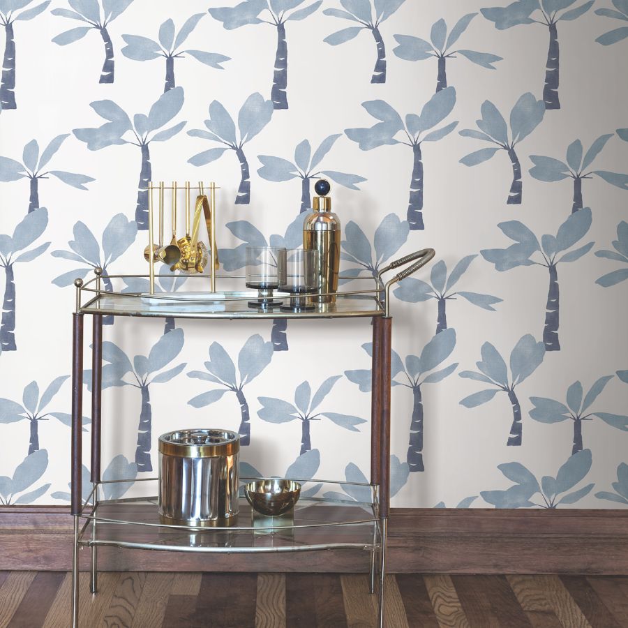 Purchase Zm2837 | Artisan Studio, Painted Oasis Ultramarine - York Wallpaper
