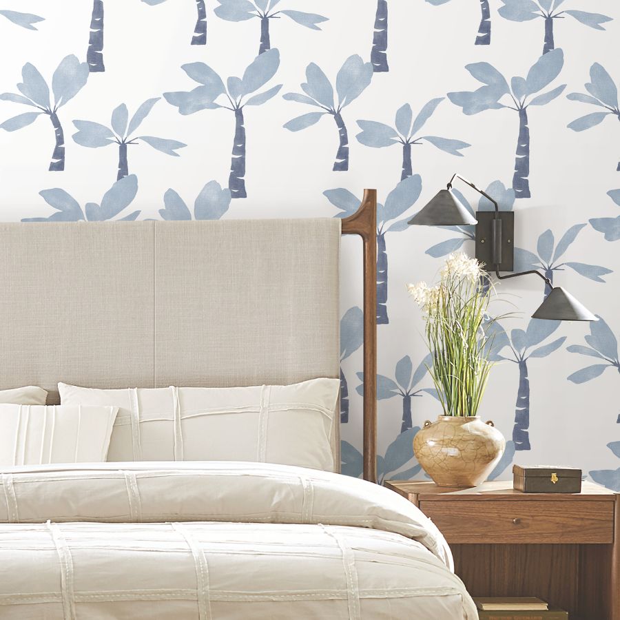 Purchase Zm2837 | Artisan Studio, Painted Oasis Ultramarine - York Wallpaper