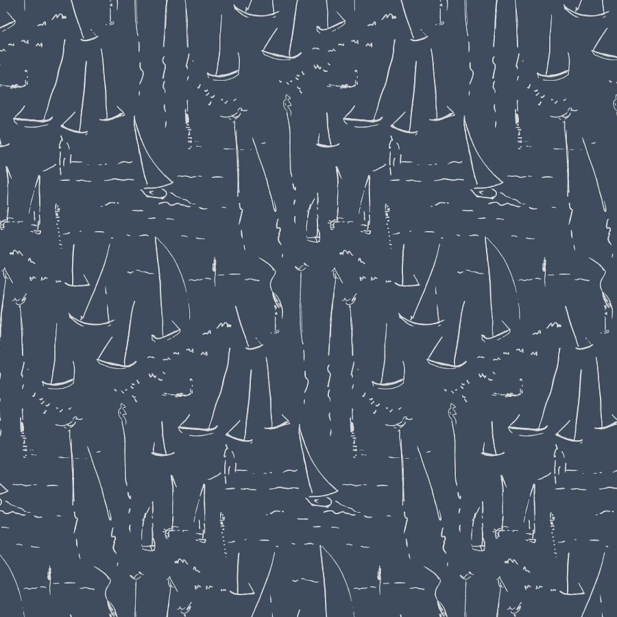 Purchase Zm2841 | Artisan Studio, Vermillion Coast Ultramarine - York Wallpaper