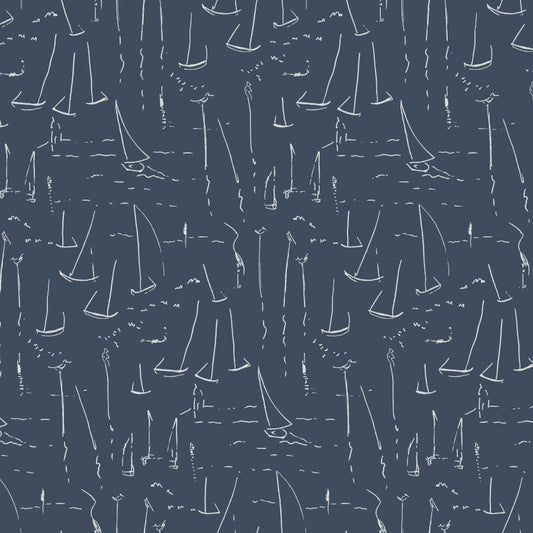 Purchase Zm2841 | Artisan Studio, Vermillion Coast Ultramarine - York Wallpaper