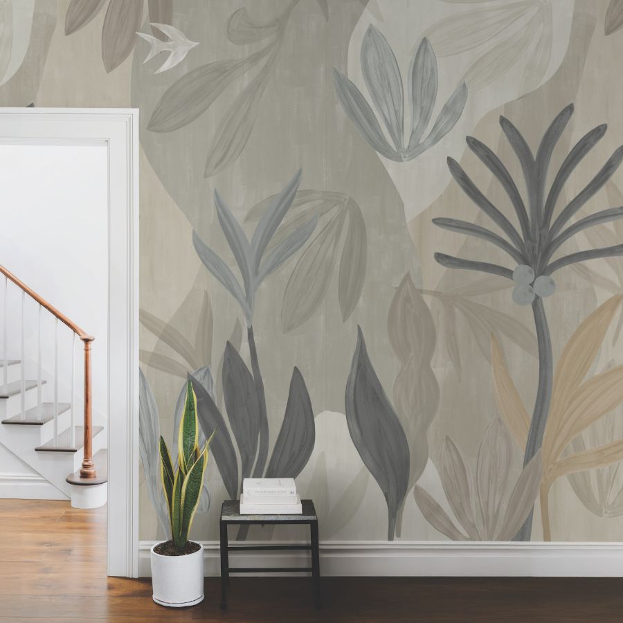Purchase Zm2848M | Artisan Studio, Chambord Gardens Graphite & Carbon Wall Mural - York Wallpaper