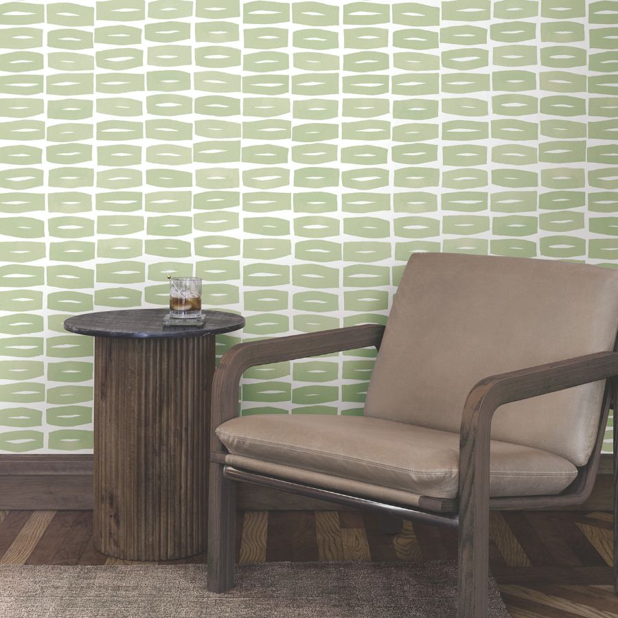 Purchase Zm2862 | Artisan Studio, Modernist Motif Leaf - York Wallpaper