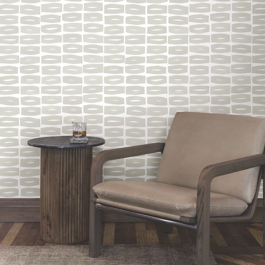 Purchase Zm2863 | Artisan Studio, Modernist Motif Lichen Grey - York Wallpaper