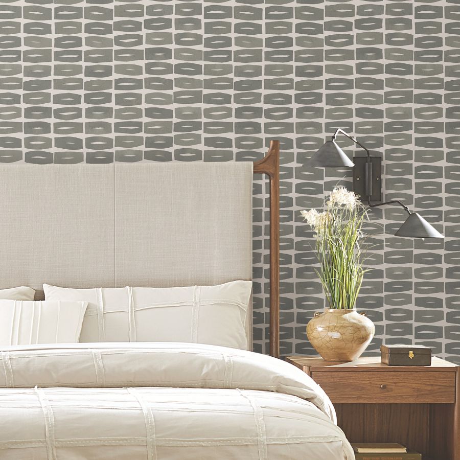 Purchase Zm2865 | Artisan Studio, Modernist Motif Carbon Black - York Wallpaper